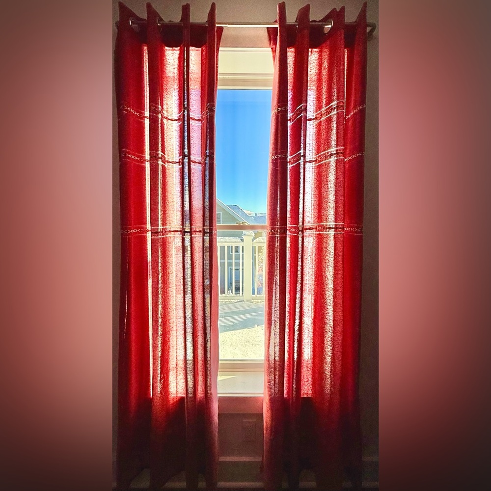 Wayfair Window Curtains Light Filtering Linen Blend 84" Panels